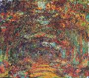 Claude Monet The rose-way in Giverny oil painting